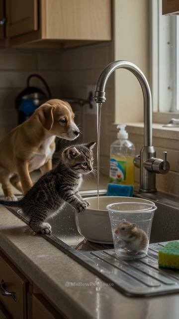 Preparing a Bath for the Hamster