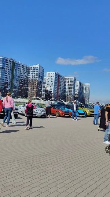 встреча кабриоводов в моменте