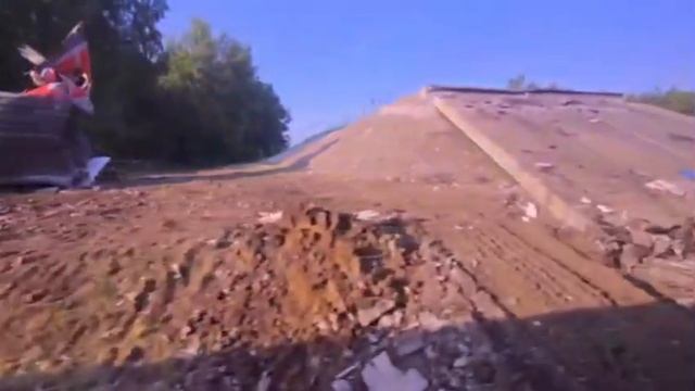 ПОДРЫВ АВТОМОБИЛЬНОГО МОСТА НАД ЖД ПУТЯМИ В ВЫГОНИЧСКОМ РАЙОНЕ