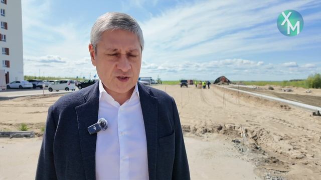 В Ханты-Мансийске продолжается строительство улично-дорожной сети в микрорайоне «Береговая зона»