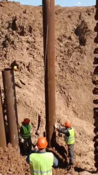 +7 (985) 185-77-77 Услуги бурения. Погружение конусной сваи 🔽