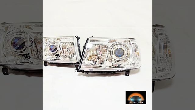 Toyota Land Cruiser 100 
Комплект светодиодных фар с Bi led  модулями
 от Ledstudio