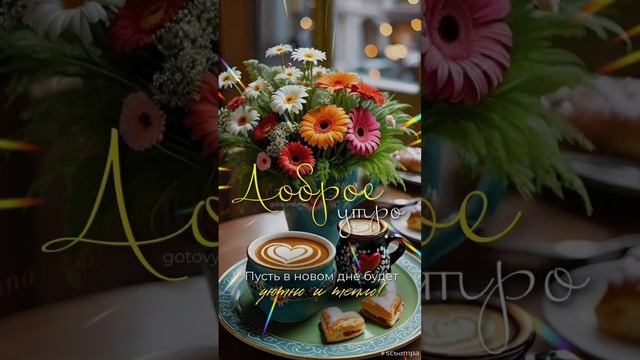 Доброе утро💖 Пусть этот день наполнится добром и радостью🎀💝🌝