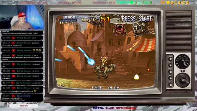 Ретро стрим! Metal Slug Anthology. Платформа: PS2. (пройдено первы?