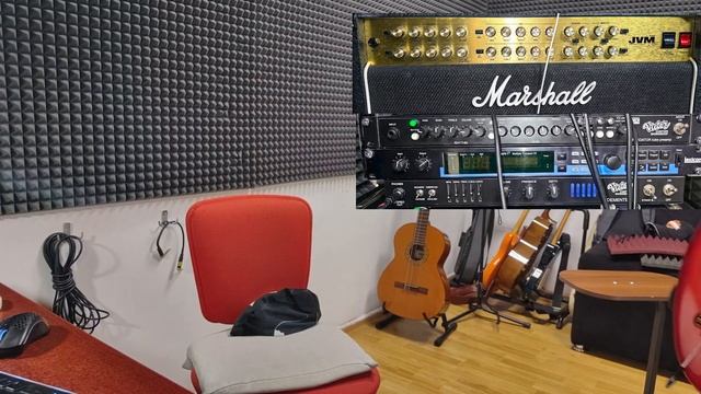 Фрагмент из стрима. Marshall JVM 410 C и Victor Custom