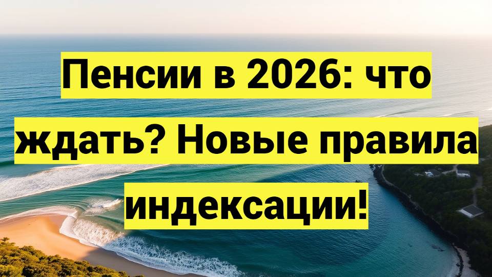 Пенсии в 2026: что ждать? Новые правила индексации!