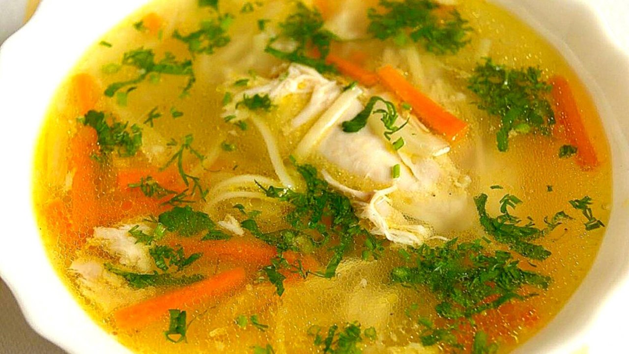Простой рецепт куриного супа. Очень вкусно и полезно