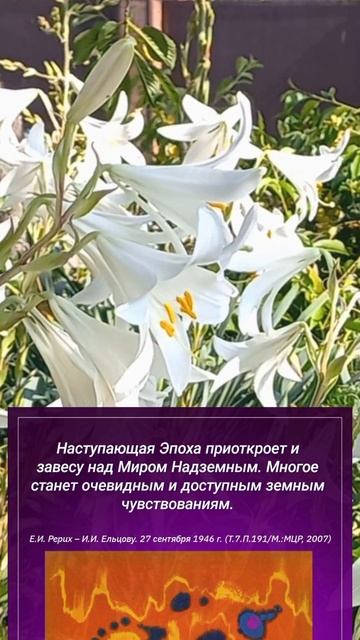 Е.И.РЕРИХ. Наступающая Эпоха