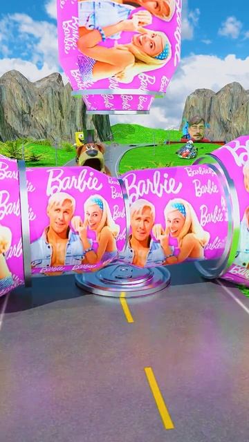 🎀 Squid Game 2 & Cars Going to Two Huge Barbie Bollard