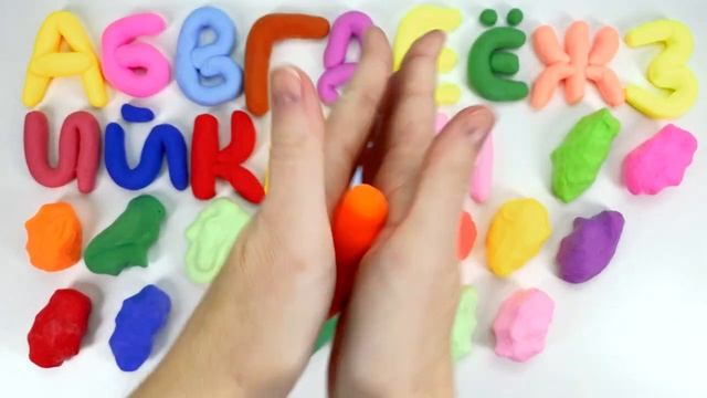 Азбука из Воздушного Пластилина для Детей!