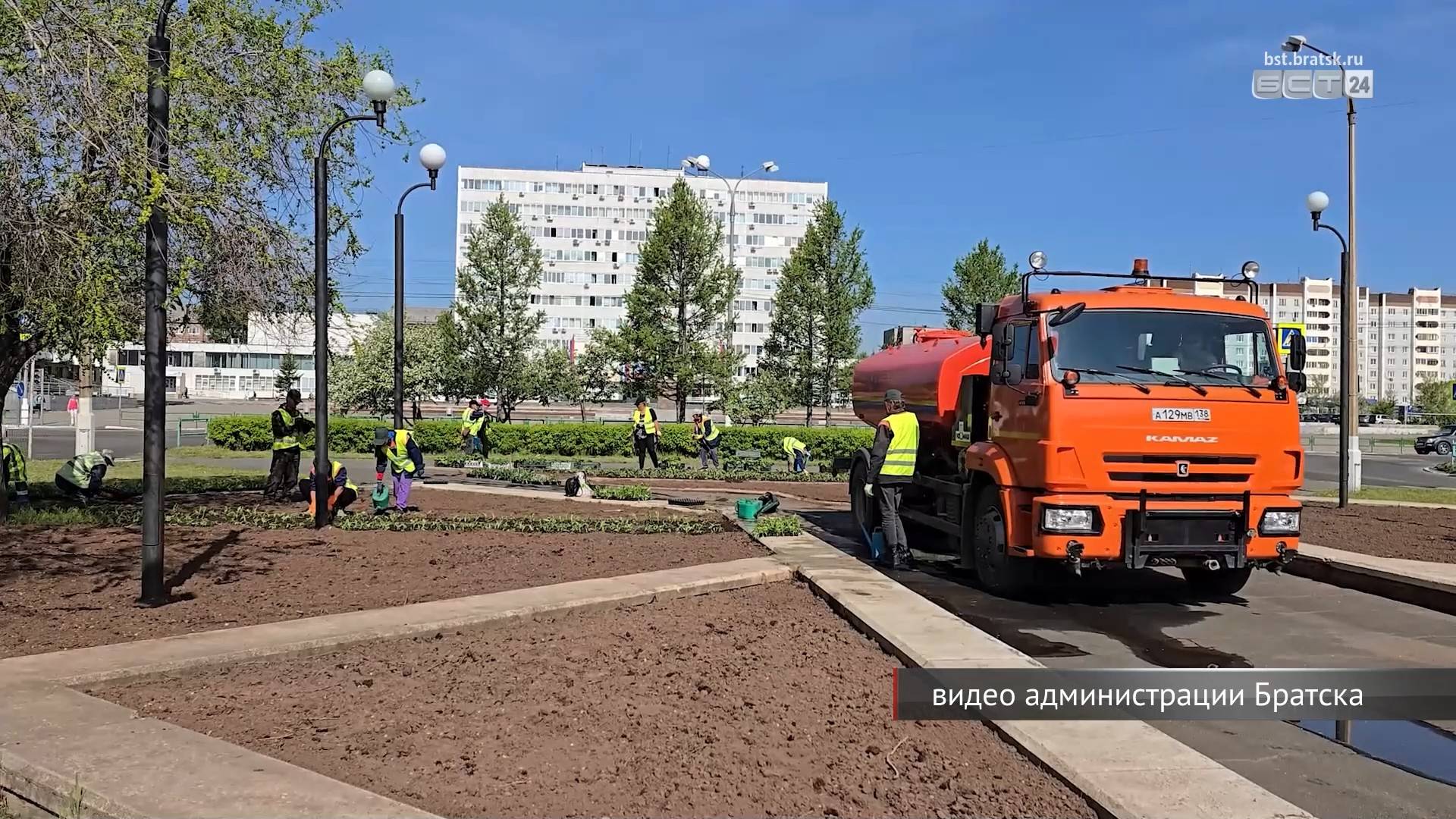 Более 200 тысяч цветов украсят улицы Братска