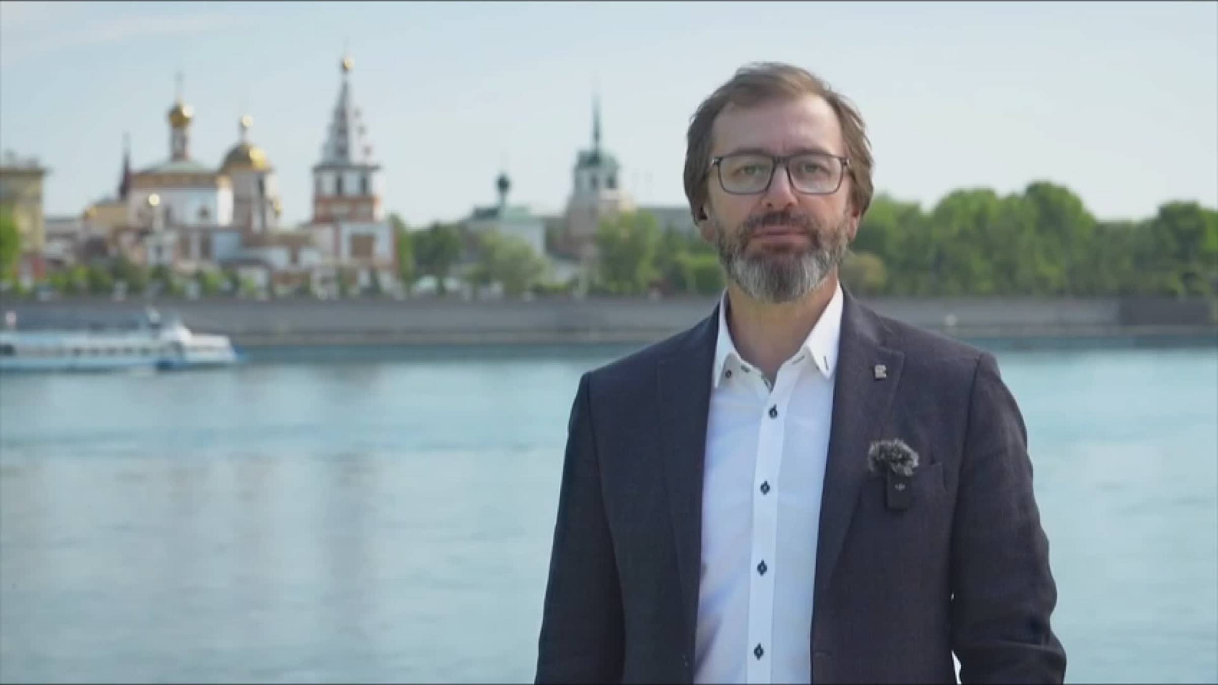 Поздравление председателя Зак.Собрания Иркутской области Александра Ведерникова с Днём города