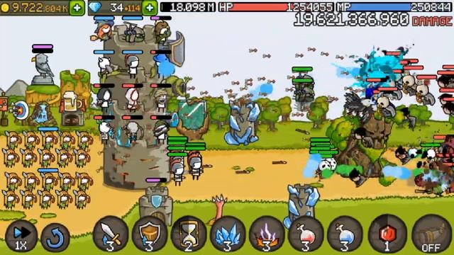 GROW CASTLE | Прохождение  Ада на 300К волне - 50 млрд урона под