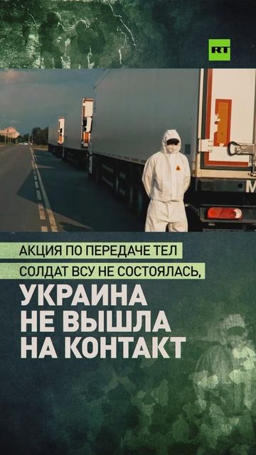 Украина не вышла на контакт: акция по передаче тел военнослужащих ВСУ не состоялась