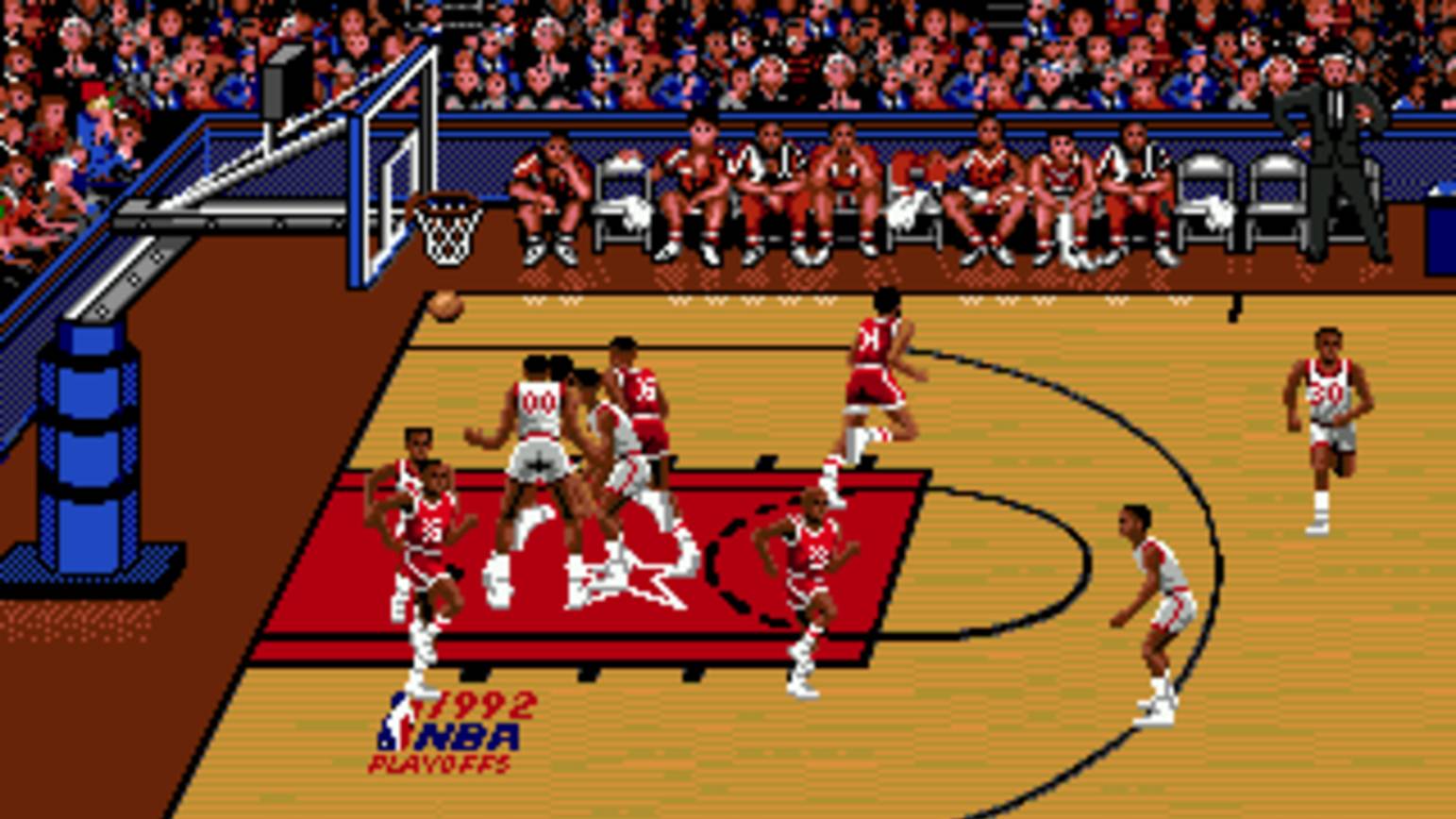 Bulls vs Blazers and the NBA Playoffs (Sega Mega Drive) - Игровой процесс (Sega Genesis) [1080p]