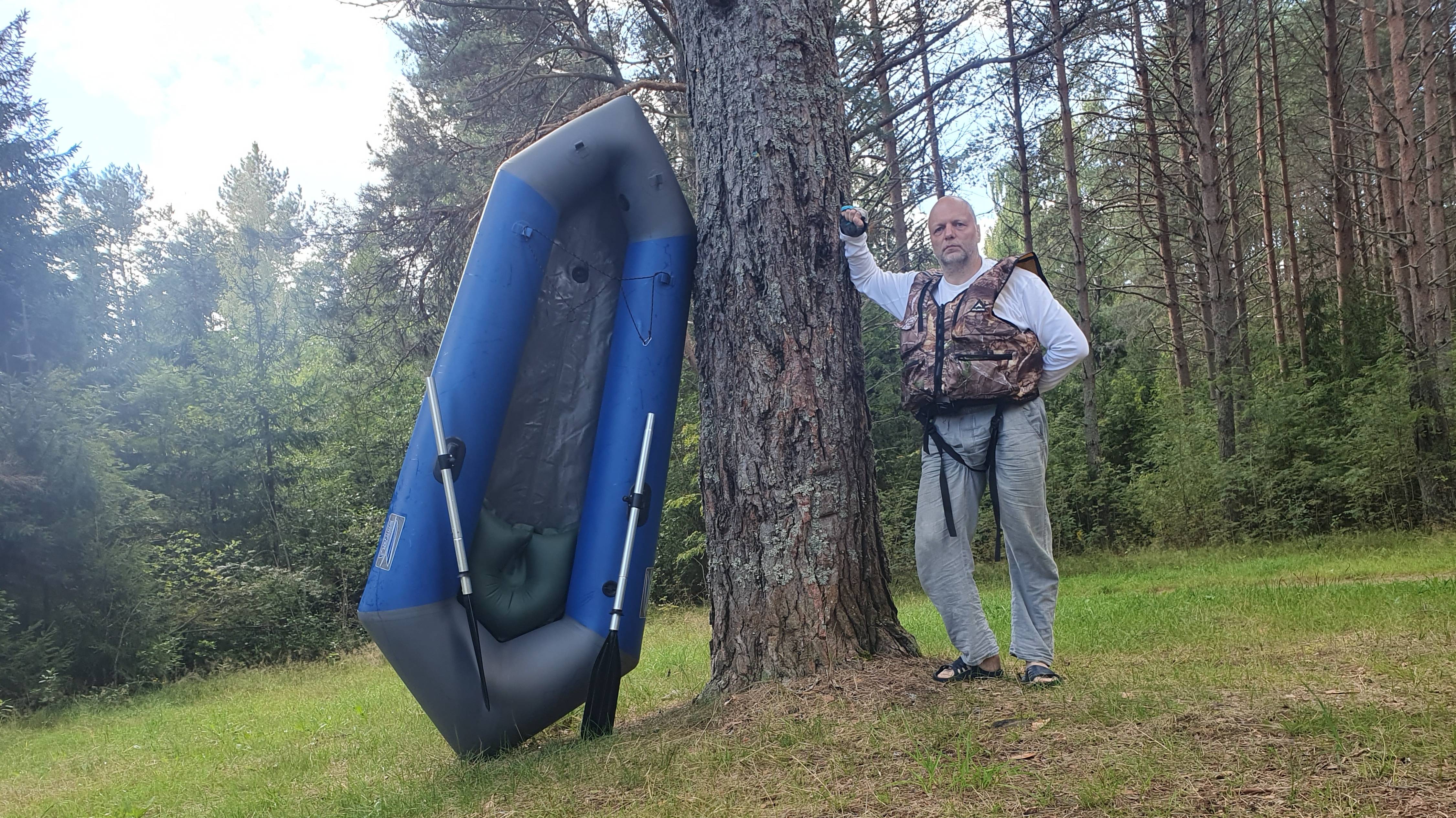 На пакрафте по ручью