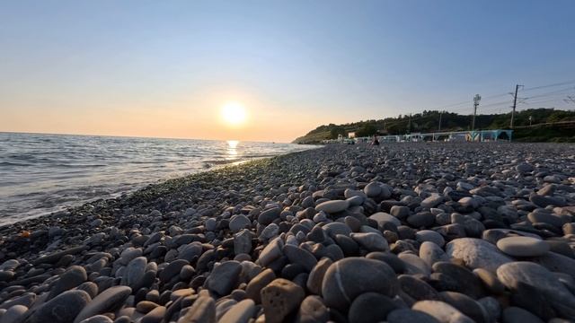 Лето, пляж 🌴 Якорная Щель вечером