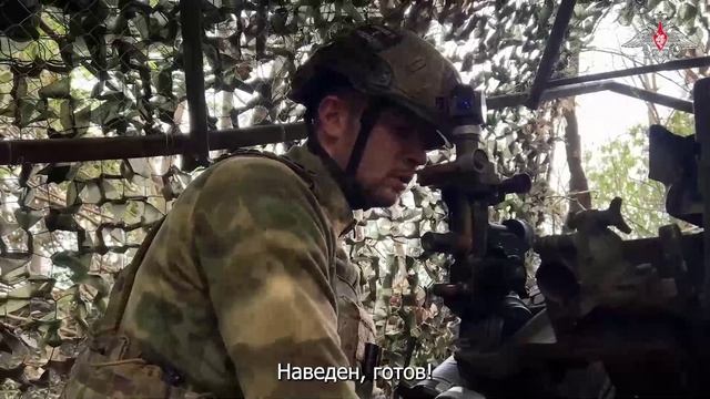 Боевая работа расчета орудия Д-30