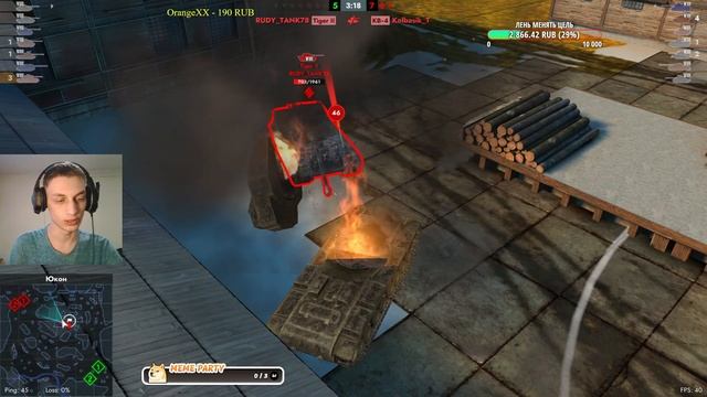 Он меня вжал в камень в Мир Танков Блиц... - Tanks Blitz Прико?