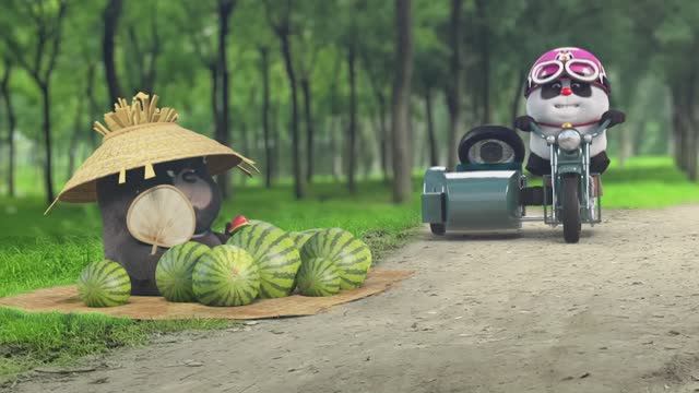 Бамбуковая панда/Арбузы—это улыбки лета/Короткая анимация про Кун-Фу Панду/ Смешной Мультфильм детям
