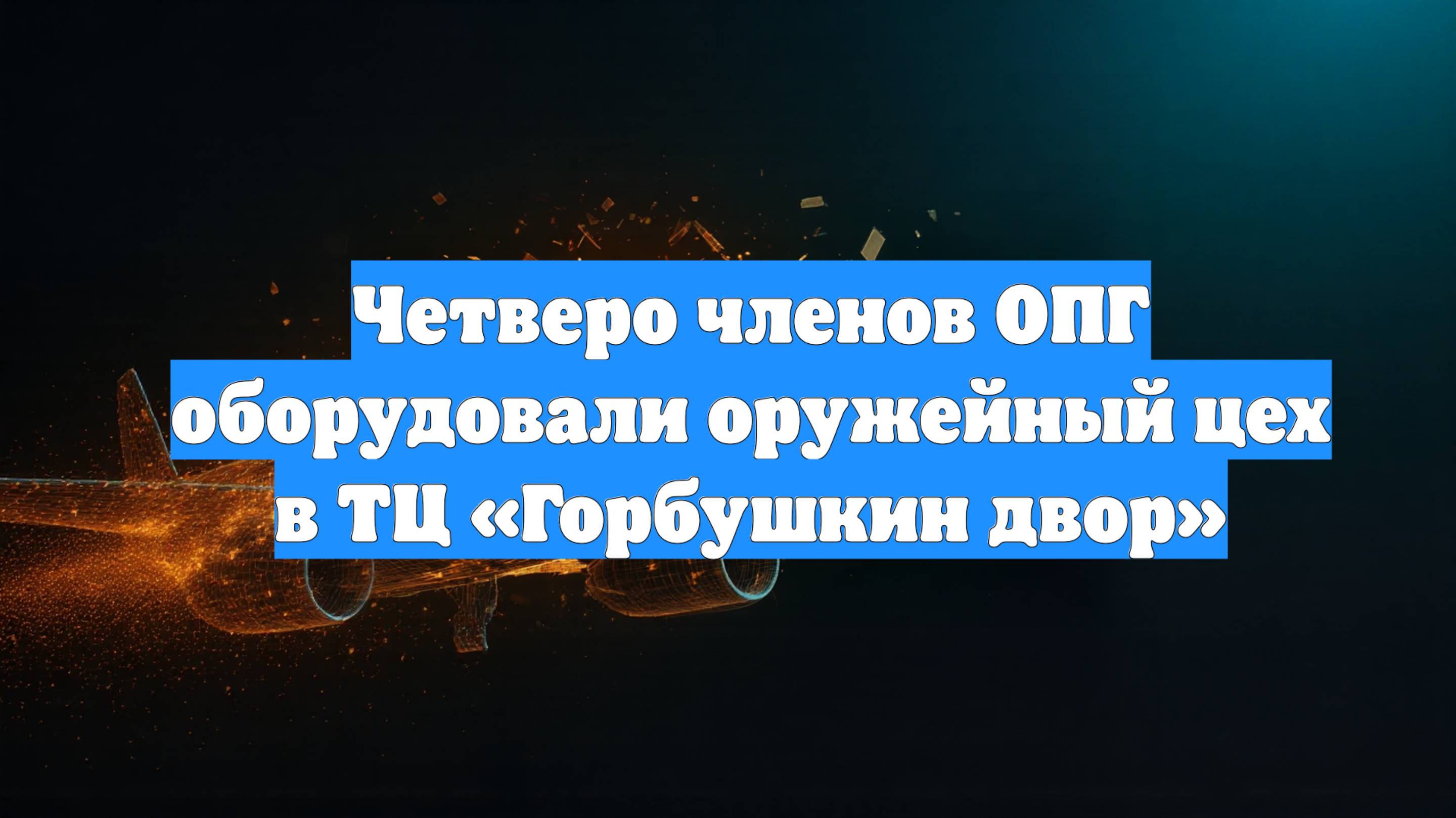 Четверо членов ОПГ оборудовали оружейный цех в ТЦ «Горбушкин двор»