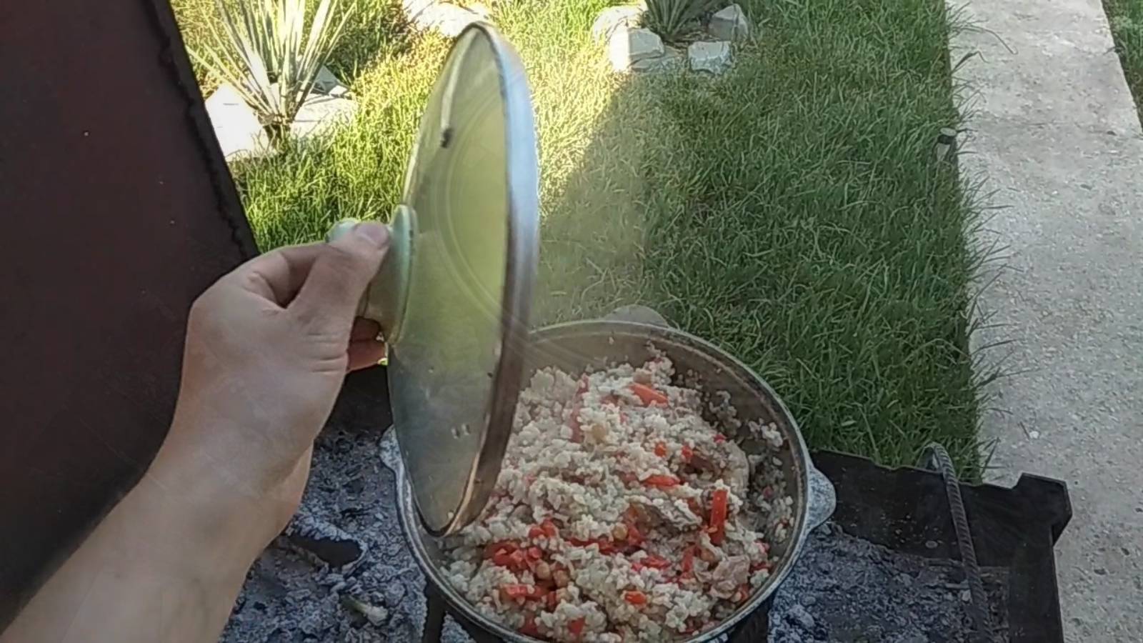 Узбекский плов на мангале. Рецепт