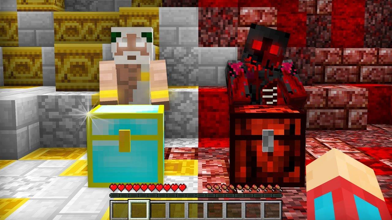 СУНДУК ДЕМОНА ПРОТИВ СУНДУКА БОГА В МАЙНКРАФТ  Компот Minecraft