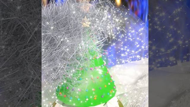 Шар со снегом. 3D графика