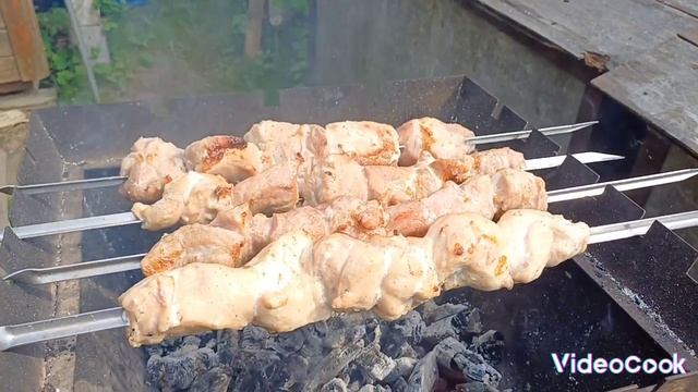 Шашлык в июне.