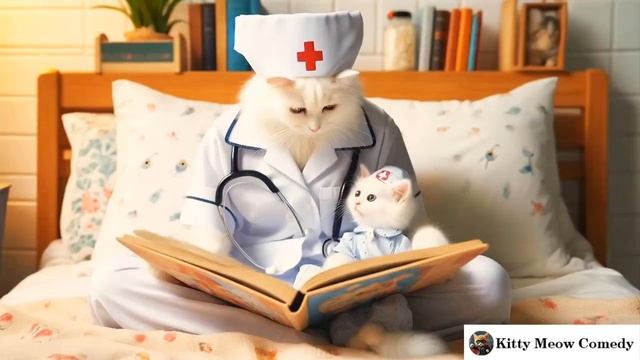 White Mother Cat Rescues Injured Kitten & Rushes to Hospital _ Heartwarming Cat Story