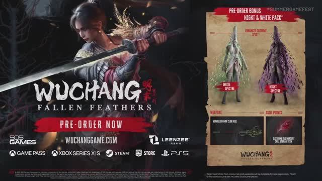 WUCHANG: Fallen Feathers | World Premiere Trailer | Summer Game Fest 2025