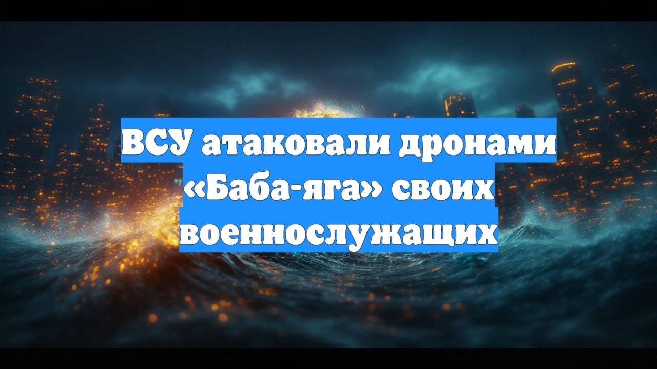ВСУ атаковали дронами «Баба-яга» своих военнослужащих