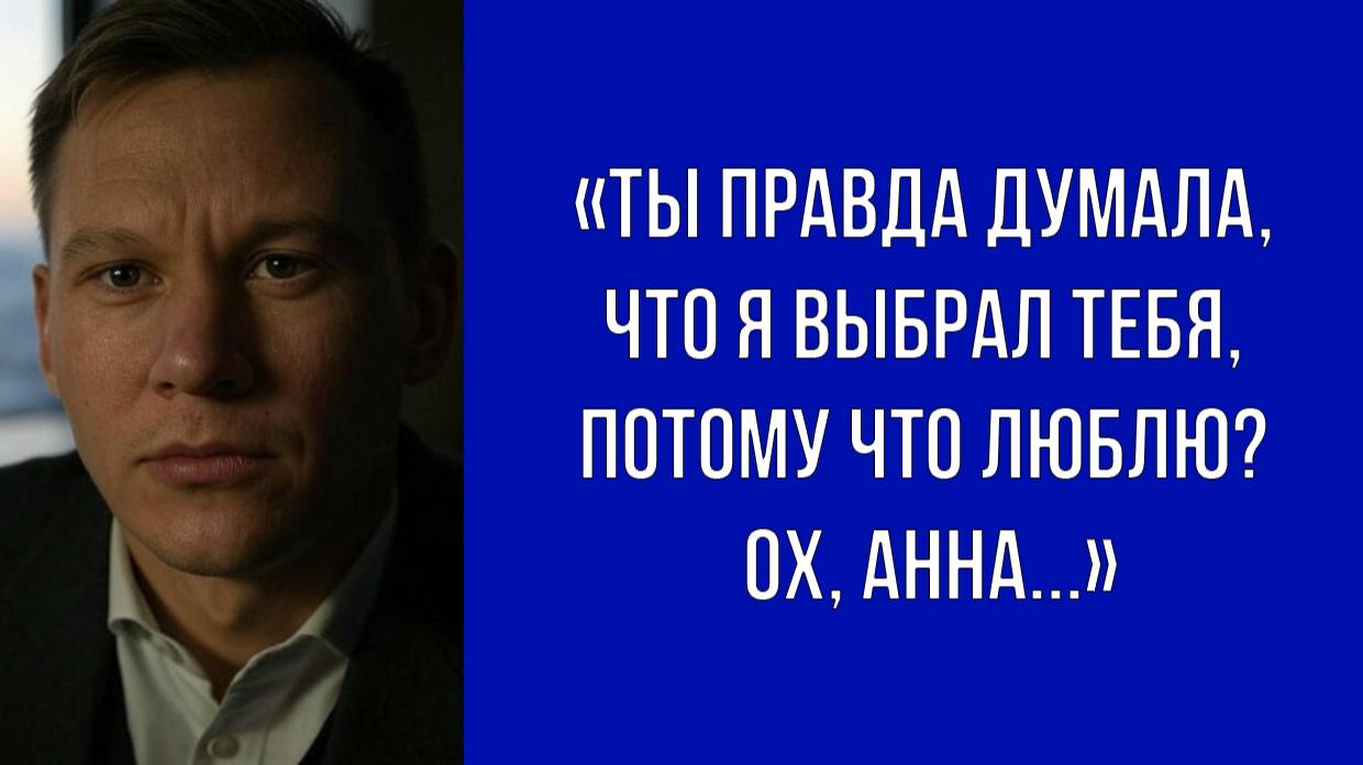 Ты была не единственным вариантом, – признался Николай