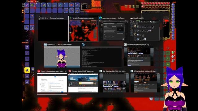 Terraria 1.4.4.9 master mode Пожиратель и адские шмотки №7