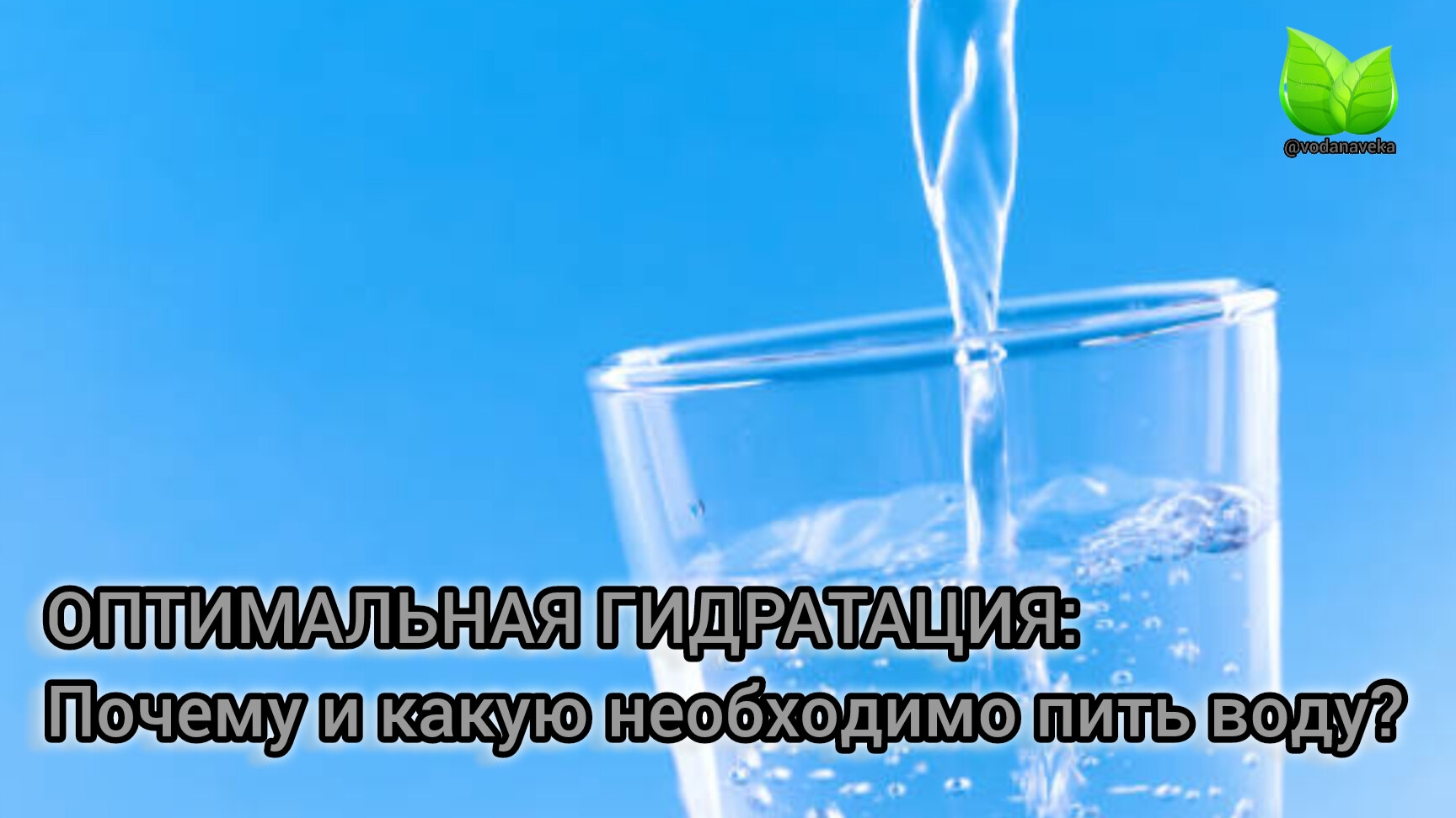 Оптимальная гидратация: почему и какую необходимо пить воду. О.А.Бутакова