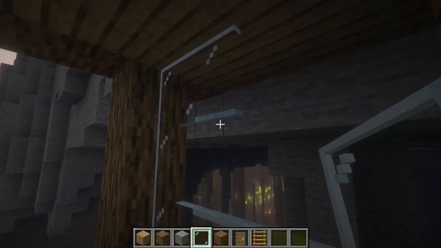 Minecraft. Строим трёх этажный дом в скале.
