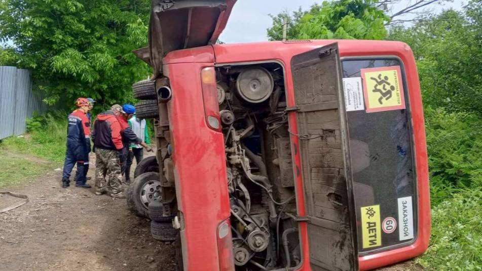 Семеро детей пострадали в ДТП с автобусом в Хабаровском крае