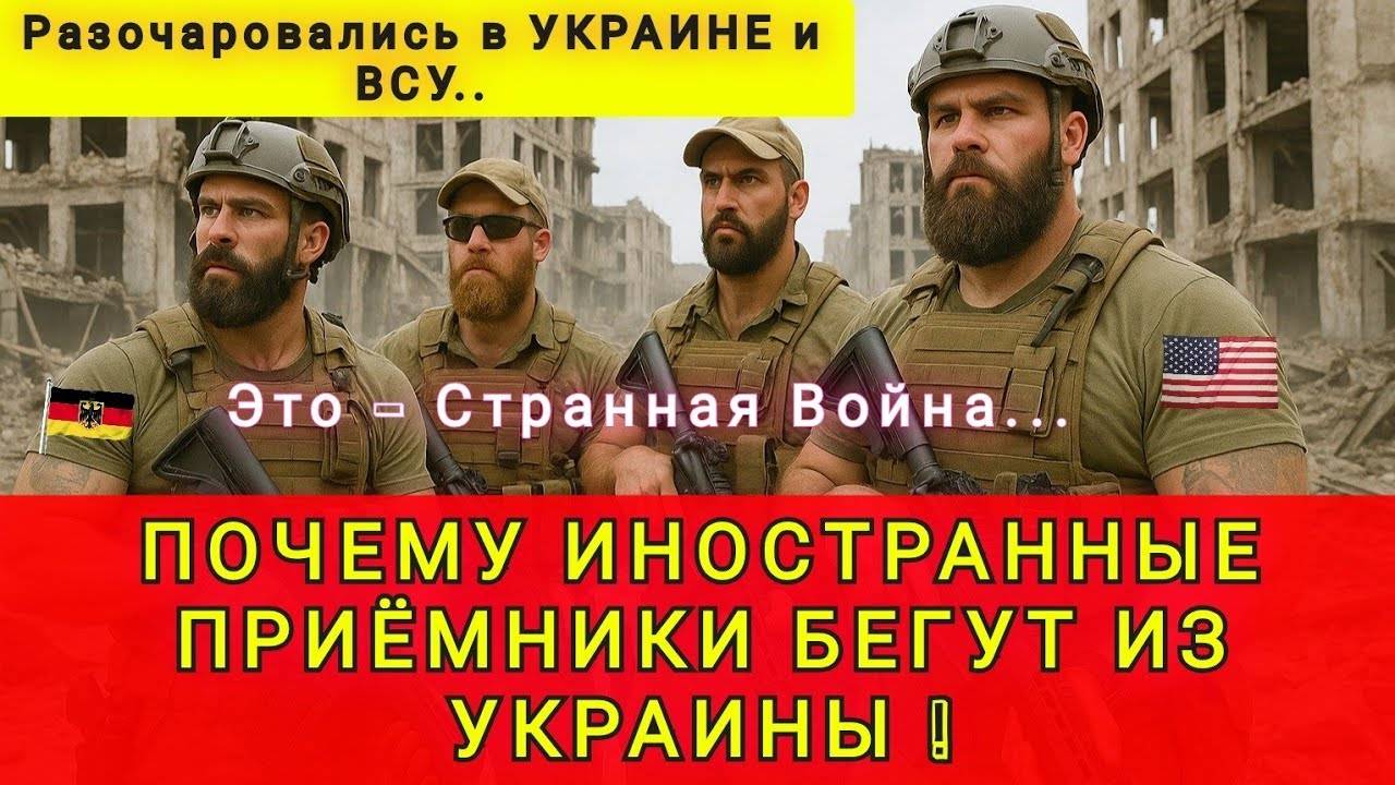 ПОЧЕМУ ИНОСТРАННЫЕ НАЁМНИКИ УЕЗЖАЮТ ❗ И НЕ ХОТЯТ СРАЖАТЬСЯ БОЛЬШЕ ЗА УКРАИНУ ❗