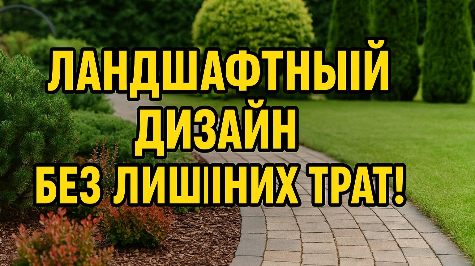Как сделать ландшафтный дизайн и не потратить лишнего!