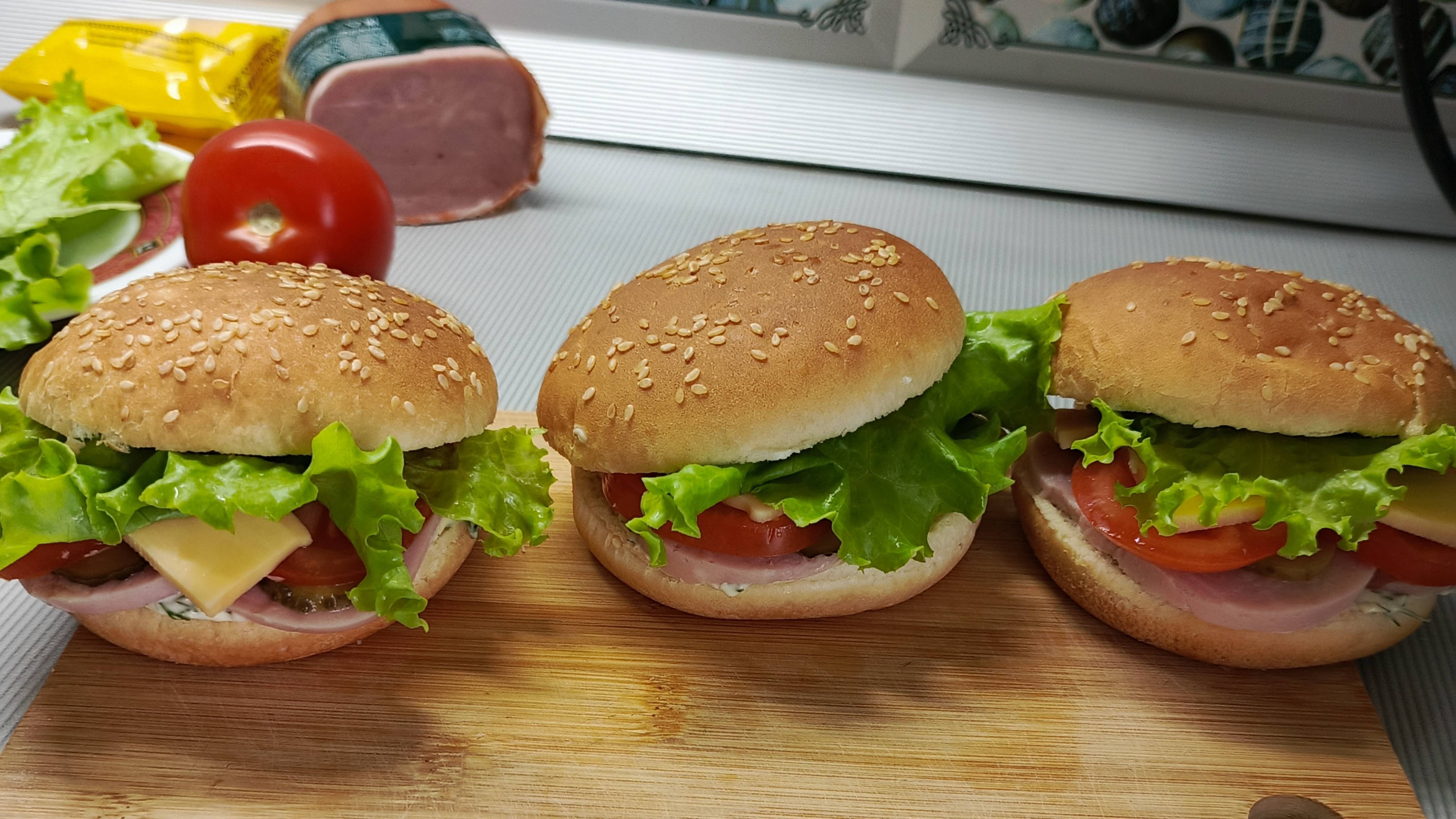 Бургеры с ветчиной🍔 Начала уборку на кухне🧹 Расхламление🗑️