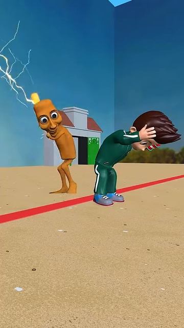 Райдер использует помощь Тунг Тунг Тунг Сахура в игре «Кальмар» #short