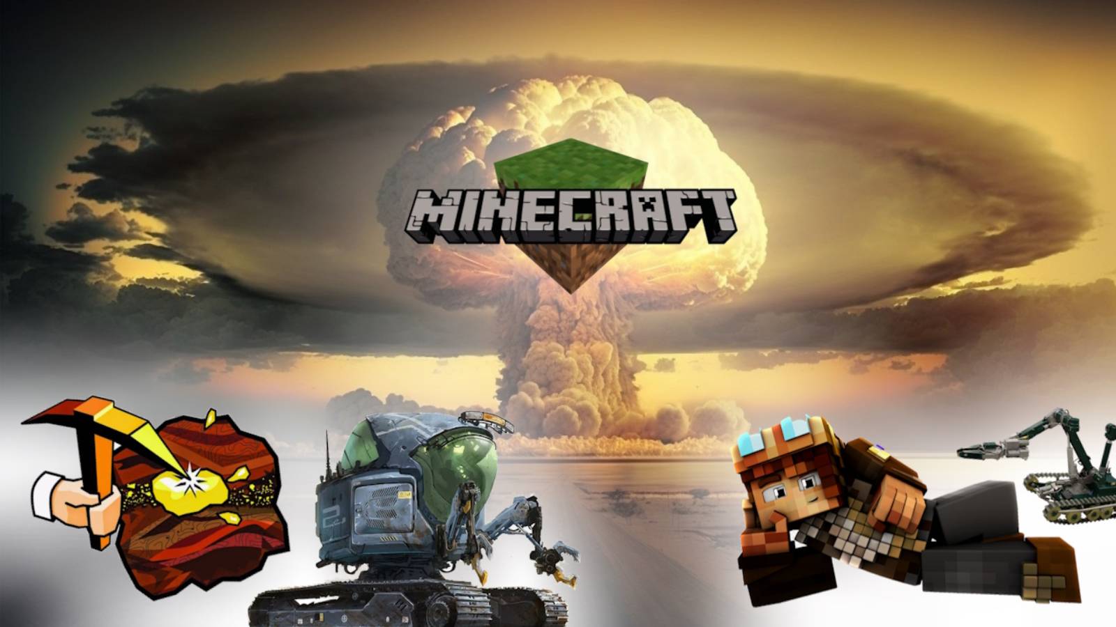 MineCraft бесплотные земли - лутаем ресурсы
