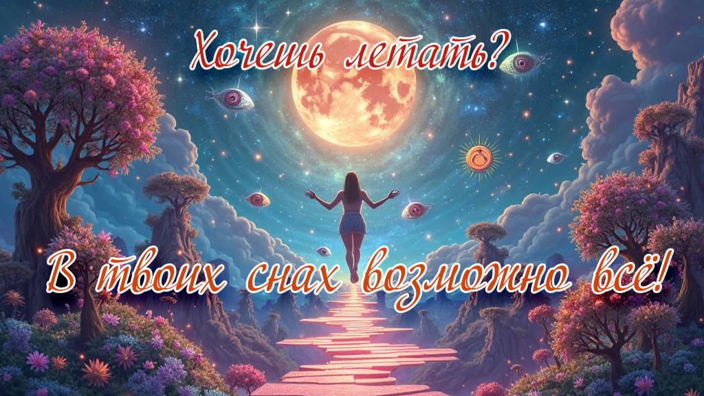 Хочешь летать? 🚀 Путешествовать во времени? ⏳ В твоих снах возможно всё! 🤯