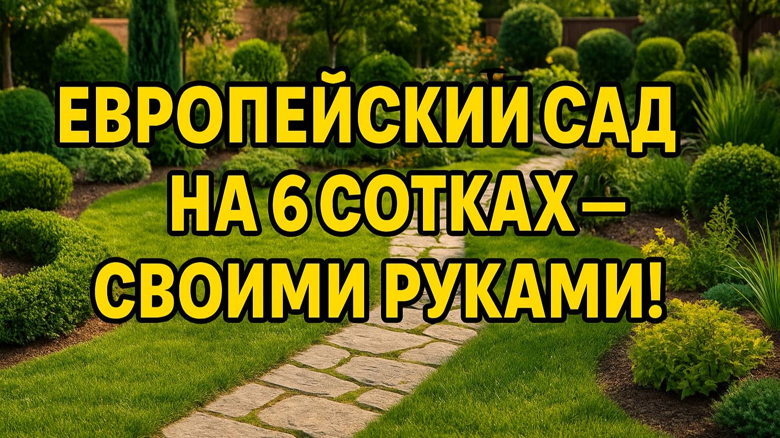 Европейский сад на 6 сотках — как сделать красоту своими руками!