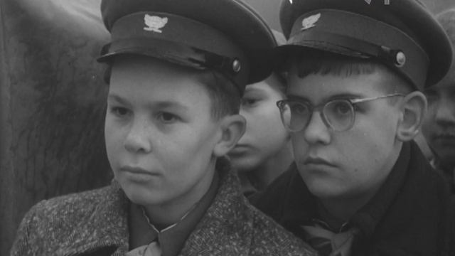 Киножурнал «Пионерия»
(№ 2, 1956 г., ЦСДФ), фрагмент.