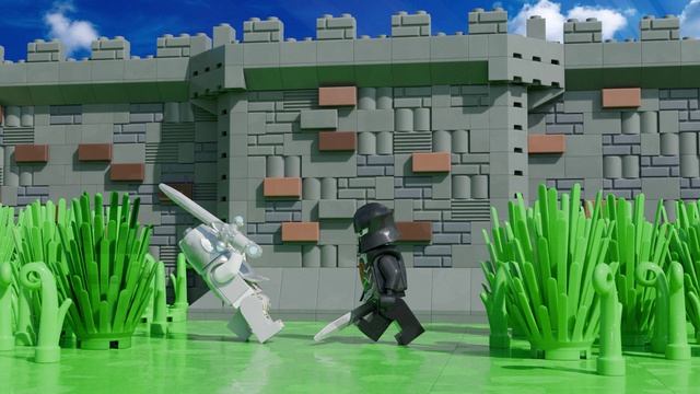 Knight and Skeleton | Lego Blender Animation
