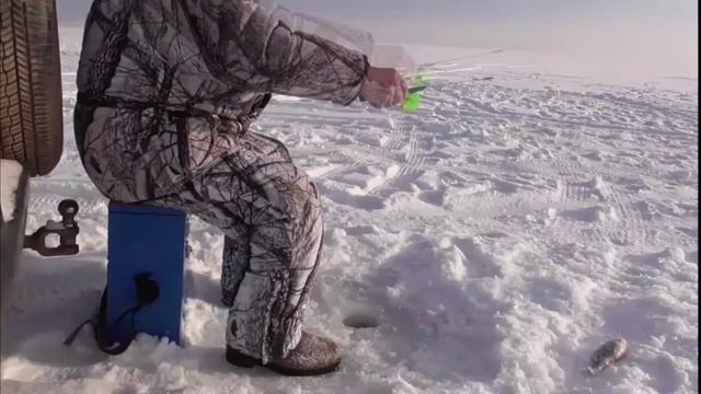 Рыбалка на глубине 18 метров 06.01.17 года.