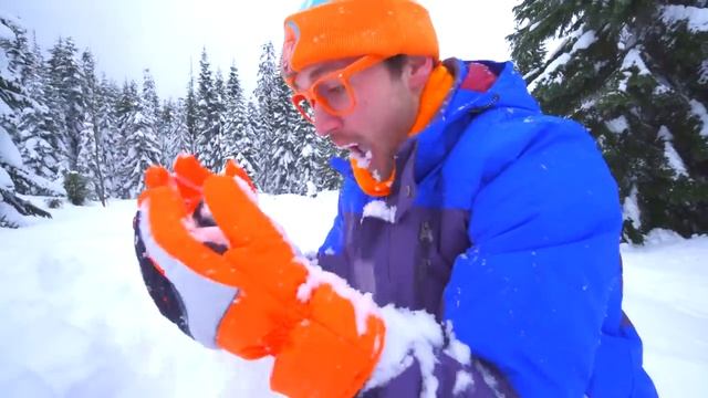 Блиппи (Blippi) - Блиппи едет на лыжный курорт!   Изучай этот мир вместе с Блиппи   Обучающие видео