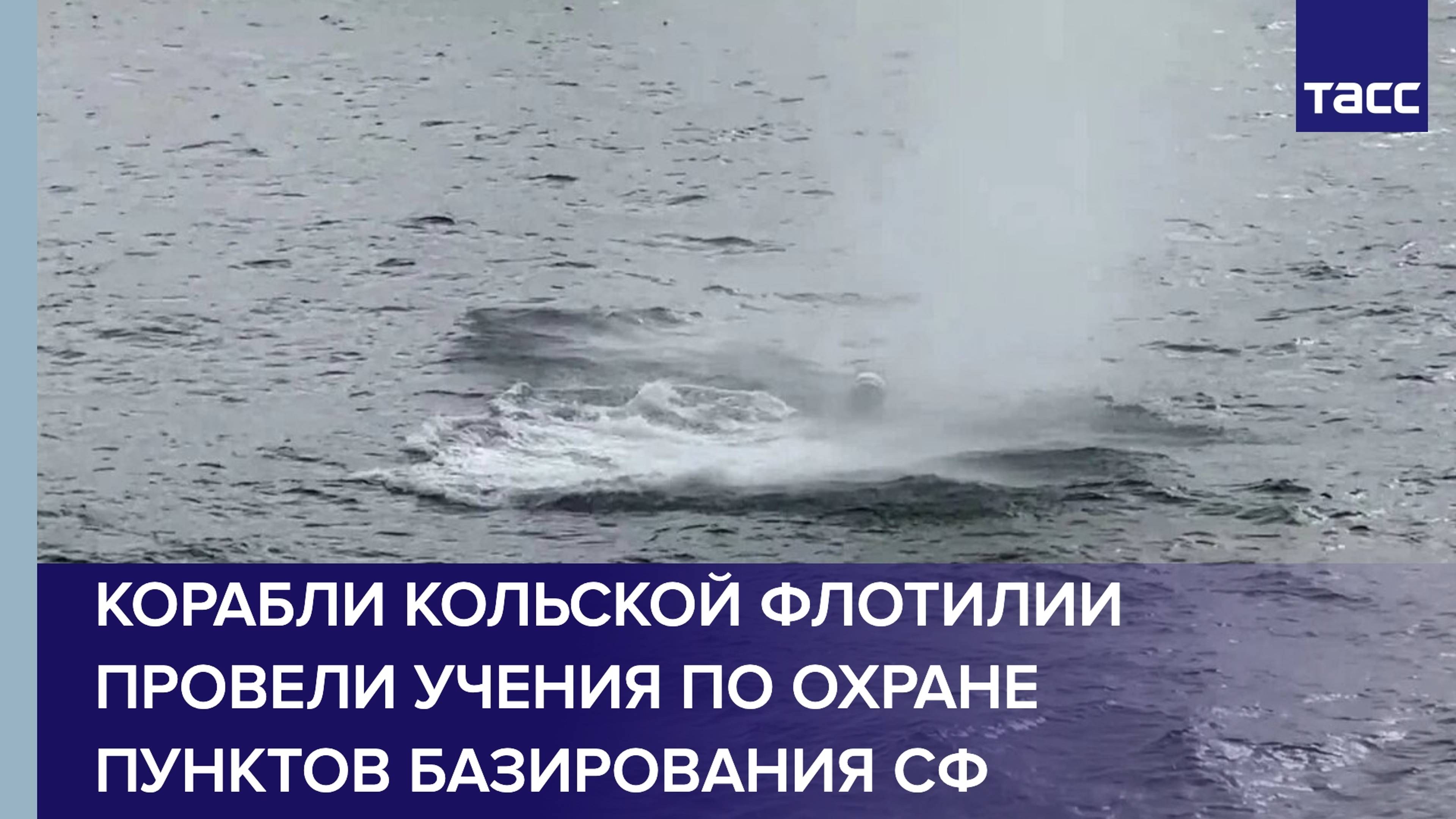 Корабли Кольской флотилии провели учения по охране пунктов базирования СФ