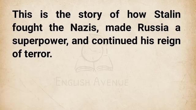 Joseph Stalin The Shocking Untold Story   Learn English Through Story Level 3 🔥   Graded Reader ✅